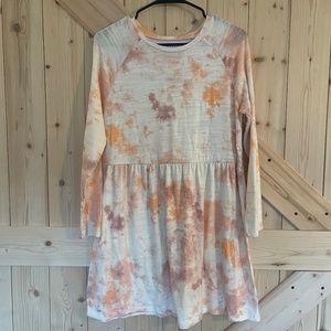 Girls Old Navy Long Sleeve Tie Dye Dress NWT Size XL 14-16